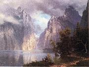 Scene in the Sierra Nevada Albert Bierstadt